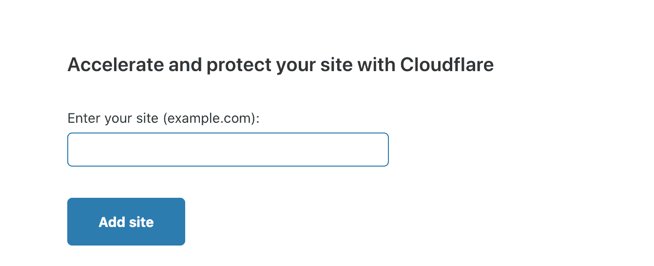 Add your domain on cloudflare