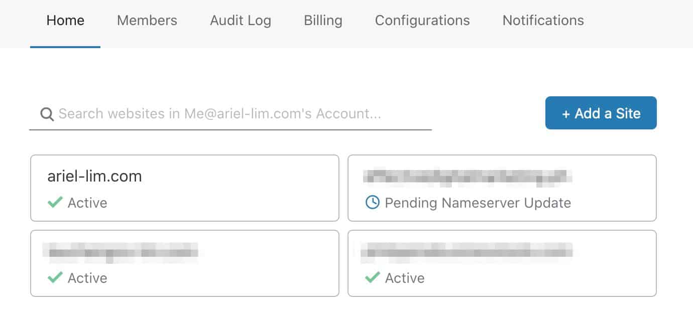 Check Cloudflare for your updated nameservers
