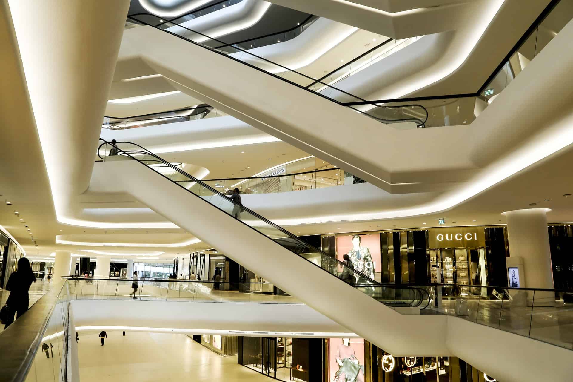 mall escalators