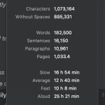 Ulysses word count