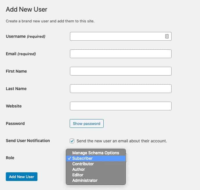 How to Add a User to Your WordPress Website Step 3