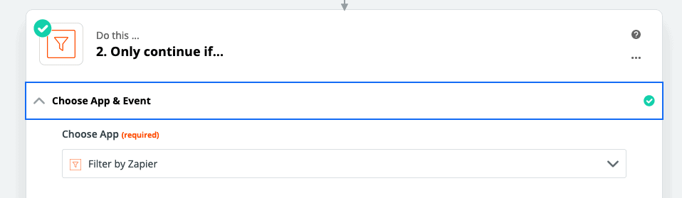 Zapier - Add Filter by Zapier