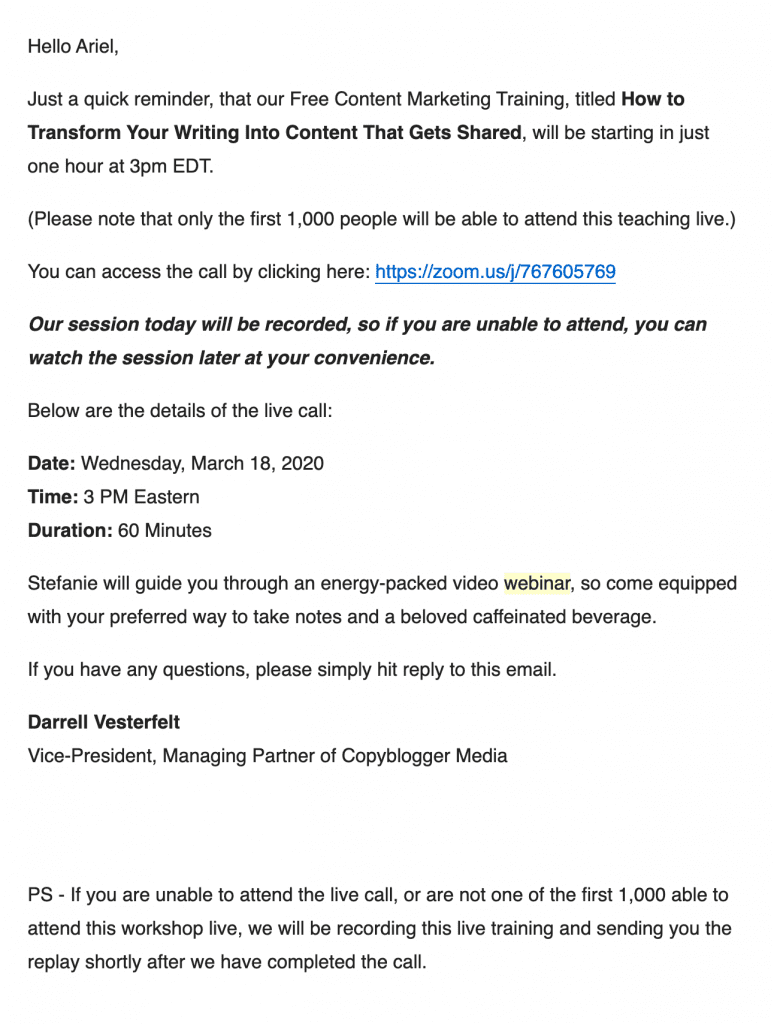 copyblogger webinar 3
