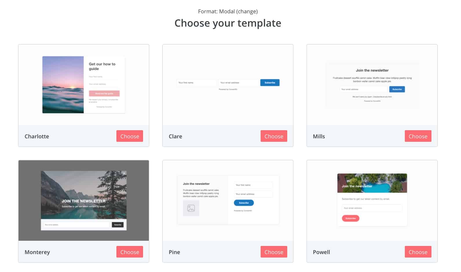 Form Templates ConvertKit