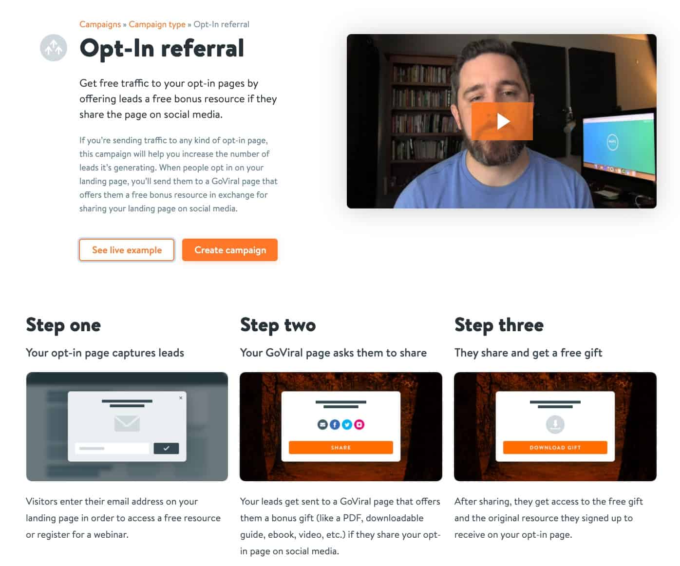 GoViral Opt in Referral